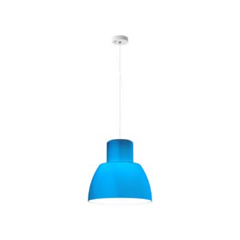Závesné svietidlo Nemo Lorosae, modré, Ø 40 cm, sklo, E27