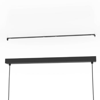 Závesné svietidlo Nohales, 112 cm, čierna/mosadzná farba, 4 svetlá.