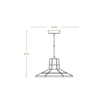 Závesné svietidlo OSRAM CONCRETE SALA, sivá, Ø 32 cm, betón, E27