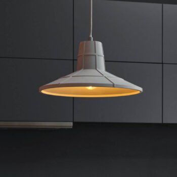 Závesné svietidlo OSRAM CONCRETE SALA, sivá, Ø 32 cm, betón, E27