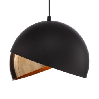 Závesné svietidlo Pacman 2633 Ø30cm čierna/zlatá