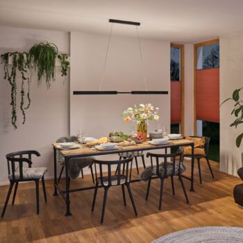 Závesné svietidlo Paulmann Aptare LED, ZigBee, čierne