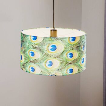 Závesné svietidlo Pfau, Ø 45 cm, zelené