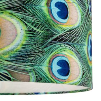 Závesné svietidlo Pfau, Ø 45 cm, zelené