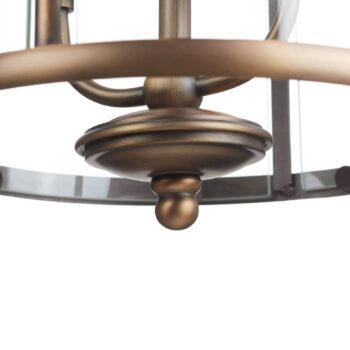 Závesné svietidlo Pimpernel, Ø 23 cm, bronz