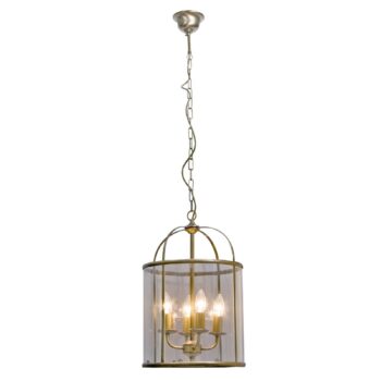 Závesné svietidlo Pimpernel, Ø 32 cm, bronz