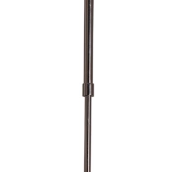 Závesné svietidlo Portemo, dymová sivá/niklová, Ø 37 cm, 2-svetelné sklo
