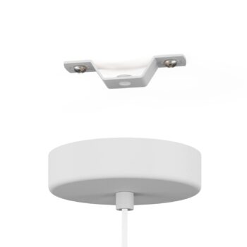 Závesné svietidlo Pozueta 1, 1-plameňové, biela