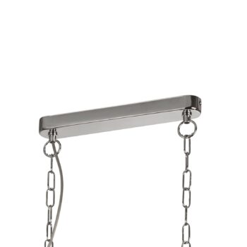 Závesné svietidlo Pyramid, chróm, sklo, 3 svetlá, 95 cm, E27