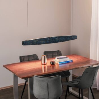 Závesné svietidlo Quitani Lysia LED, oxidované/čierne, 118 cm