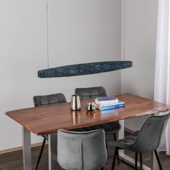 Závesné svietidlo Quitani Lysia LED, oxidované/čierne, 118 cm