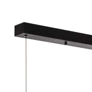 Závesné svietidlo Quitani Lysia LED, oxidované/čierne, 118 cm