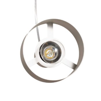 Závesné svietidlo Rif 3, taupe, okrúhle, 3-pl., Ø 33 cm, oceľ