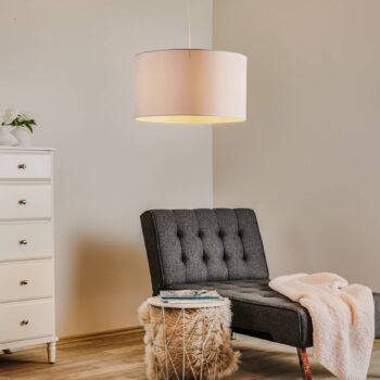 Závesné svietidlo Roller, biele, Ø 45 cm