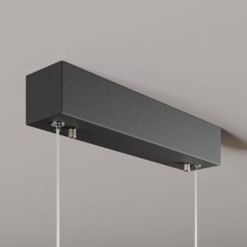 Závesné svietidlo Rothfels LED Lexa, dub/čierna, dĺžka 78 cm