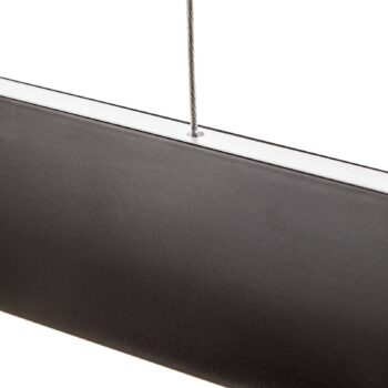 Závesné svietidlo Runa LED, čierne, dĺžka 152 cm