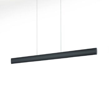 Závesné svietidlo Runa LED, čierne, dĺžka 92 cm
