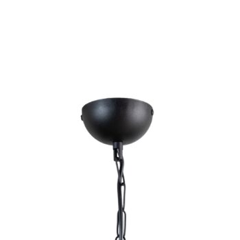 Závesné svietidlo Saglam 3762, červená/čierna, železo, Ø 32 cm