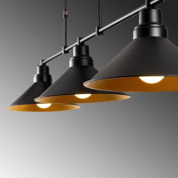 Závesné svietidlo Sivani MR-835 3-light linear black/gold