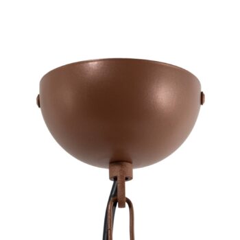 Závesné svietidlo Sivani Tel MR-635, tmavohnedé, kov, Ø 44 cm
