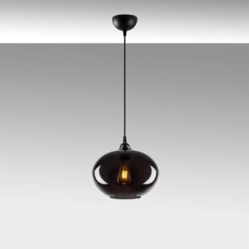 Závesné svietidlo Smoked 050 1-light sklo Ø27cm