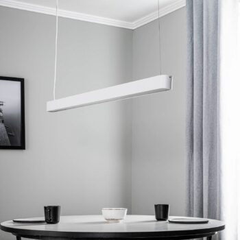 Závesné svietidlo Soft biela 125 cm
