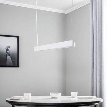 Závesné svietidlo Soft biela 95 cm