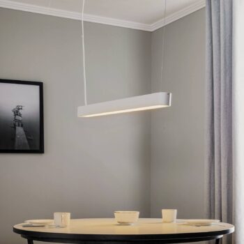 Závesné svietidlo Soft biela 95 cm