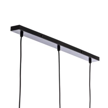 Závesné svietidlo Sombra, dymové, 3-plameňové, podlhovasté