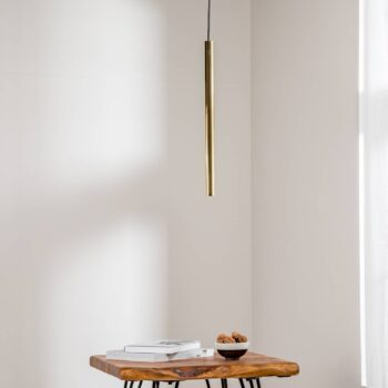 Závesné svietidlo Sone, 1-plameňové, mosadz