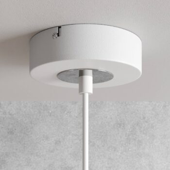 Závesné svietidlo Sool, biele, Ø 15 cm, kov
