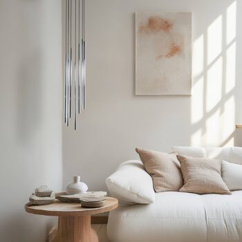 Závesné svietidlo Sopel Lux, 7-pl., okrúhle, čierne/strieborné, G9