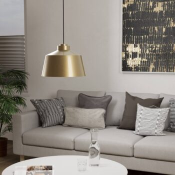 Závesné svietidlo Southery 1 krémovo-zlatá brúsená