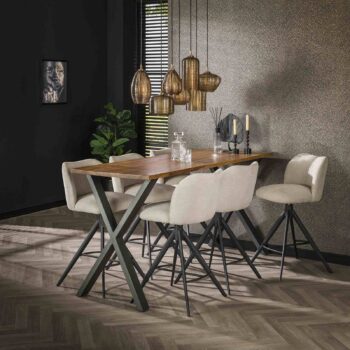Závesné svietidlo Stripeglass mix, 7 svetiel, sklo, jantár, antracit