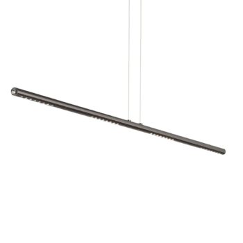 Závesné svietidlo TECNOLUMEN LUM L, 135 cm, dymový chróm