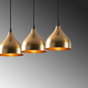 Závesné svietidlo Tattoo 6212 3-light linear gold