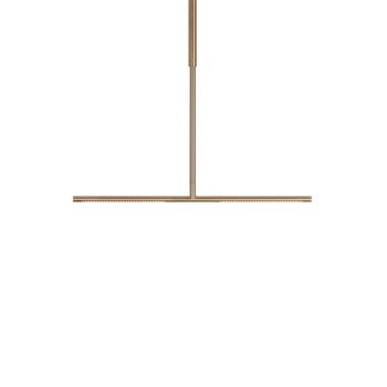Závesné svietidlo UMAGE LED Omni, mosadz, 2 svetlá, dĺžka 74 cm