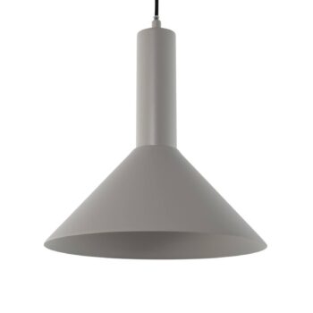 Závesné svietidlo Vitrum cone, taupe, kov, Ø 26 cm, E27