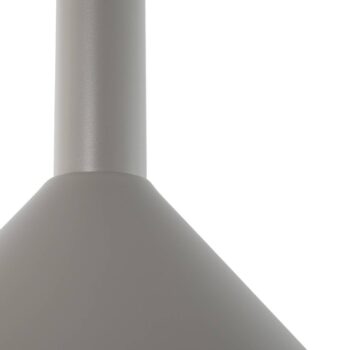 Závesné svietidlo Vitrum cone, taupe, kov, Ø 26 cm, E27