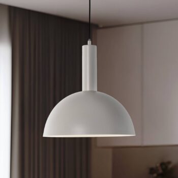 Závesné svietidlo Vitrum cupola M, taupe, kov, Ø 30 cm, E27