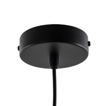 Závesné svietidlo Vitrum cupola S, čierne, polkruhové, Ø 19 cm
