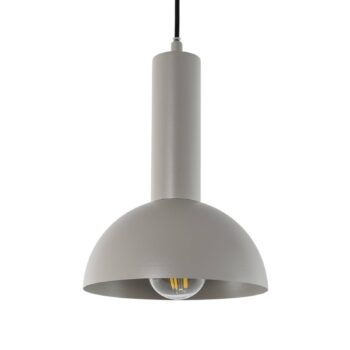 Závesné svietidlo Vitrum cupola S, taupe, polkruhové, Ø 19 cm