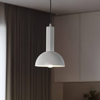 Závesné svietidlo Vitrum cupola S, taupe, polkruhové, Ø 19 cm