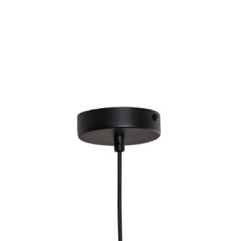 Závesné svietidlo Vitrum round, čierne, valcovité, Ø 27 cm