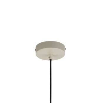 Závesné svietidlo Vitrum round, taupe, valcovité, Ø 27 cm