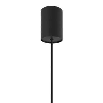 Závesné svietidlo ZENITH, čierne, Ø 11 cm, kov, GU10