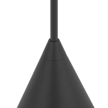 Závesné svietidlo ZENITH, tmavošedá, Ø 11 cm, kov, GU10