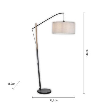 Zelená stojacia lampa Sofie s papierovým tienidlom