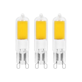 Žiarovka Arcchio LED s kolíkovou päticou, G9, 2,2 W, 3000K, sada 3 kusov