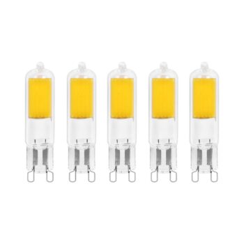 Žiarovka Arcchio LED s kolíkovou päticou, G9, 4W, 3000K, sada 5 kusov